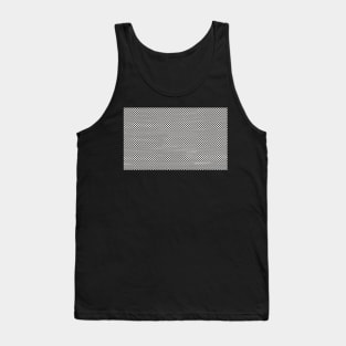 Checkboard Artwork Pattern Black White Tank Top